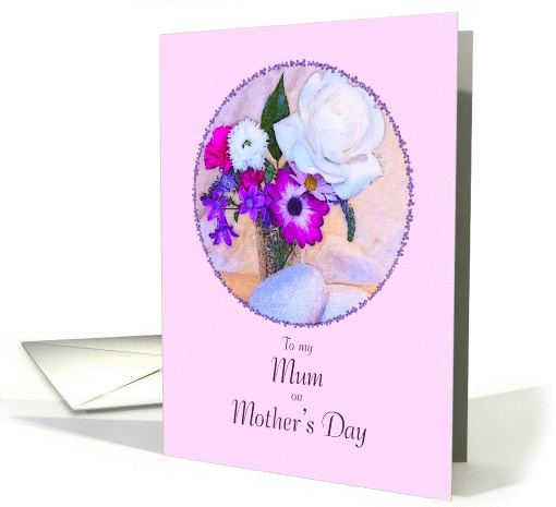 Happy Mother's Day for mum with a flower painting card (1361052)