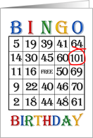 101st Birthday Bingo...