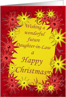 For future daughter-in-law, bright stars Christmas card. card