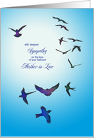 Sympathy for loss of mother-in-law card with birds card