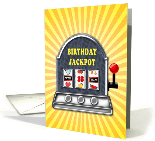 18th birthday slot machine card (1463482)