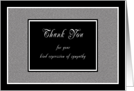 Thank you for your sympathy card
