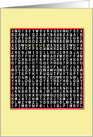 For nephew, Wordsearch birthday card