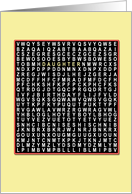 For daughter, Wordsearch birthday card