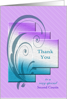 Elegant thank you for you to customize card