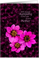 Sympathy on the loss of mother card