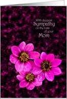 Sympathy on the loss of mom card