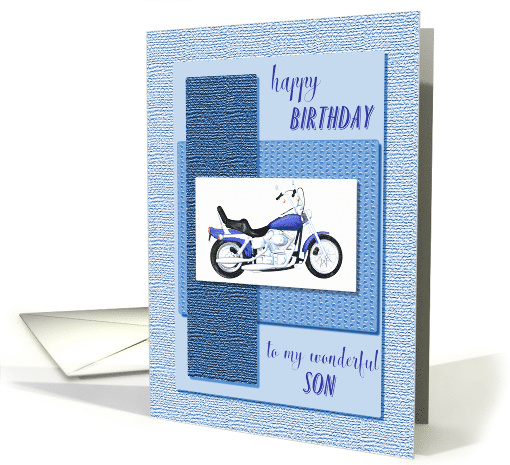 Son, motor bike birthday card (1520864)