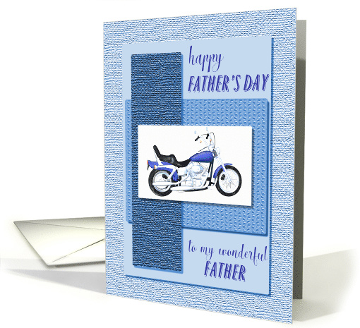 Father, motor bike Father's Day card (1521396)