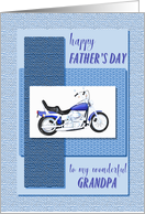 Grandpa, motor bike father’s day card