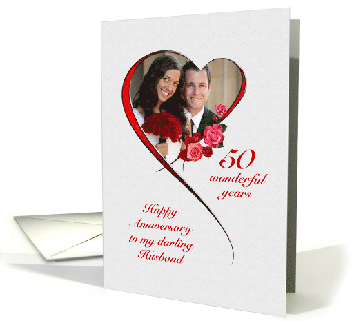 Romantic 50th Wedding Anniversary for Husband card (1534960)