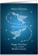 Brother-in-law, Doves of Peace Christmas card