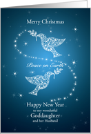 Goddaughter and husband,Doves of Peace Christmas card