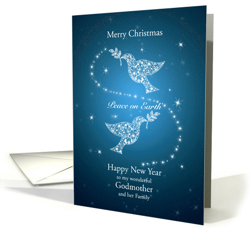 Godmother and her Family,Doves of Peace Christmas card (1543158)