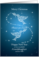 Granddaughter and her Wife,Doves of Peace Christmas card