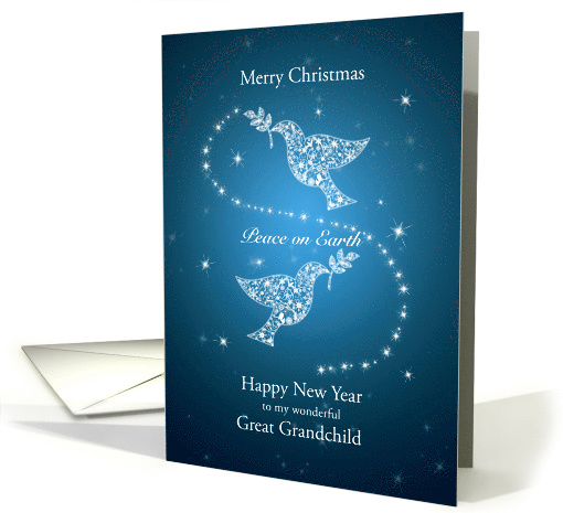 Great Grandchild, Doves of Peace Christmas card (1543232)