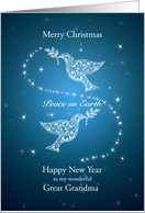 Great Grandma, Doves of Peace Christmas card