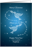 Nephew, Doves of Peace Christmas card