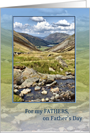 Fathers, on Father’s Day, Mountain Landscape card