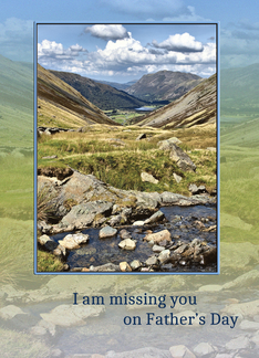 Missing You on Father's Day, Mountain Landscape