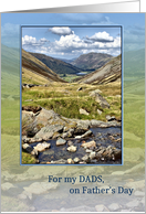 Dads, on Father’s Day, Mountain Landscape card