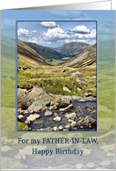 Father-in-Law,Birthday, Mountain Landscape card