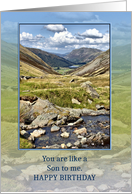 Like a Son to Me, Birthday, Mountain Landscape card