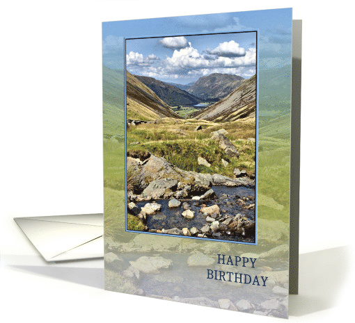 Birthday with a Mountain Landscape from The Lake District card