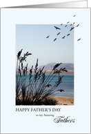 Fathers, Father’s Day Seaside Scene card