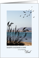 Dad, Father’s Day Seaside Scene card