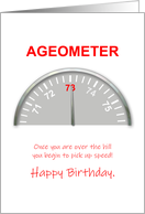 73rd Birthday, Ageometer Reading card