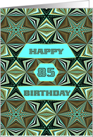 85th Birthday, Stylish Modern card