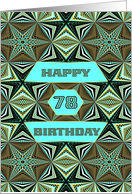 78th Birthday, Stylish Modern card