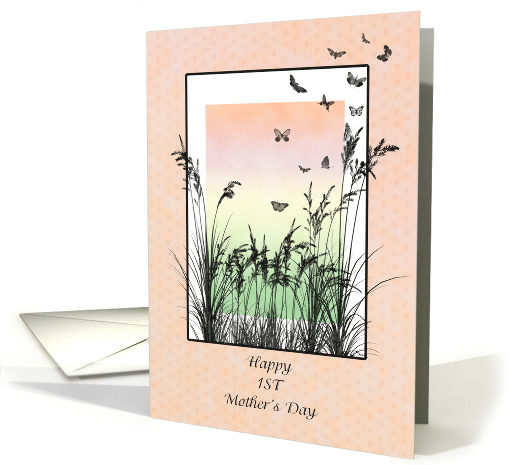 First Mother's Day, Grass and Butterflies card (1575578)