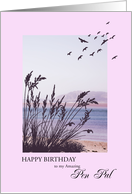 Pen Pal Birthday, Seaside Scene card