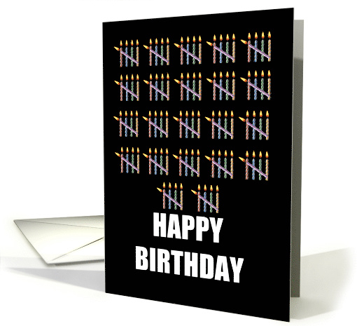 110th Birthday with Counting Candles card (1582220)