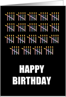 95th Birthday with Counting Candles card