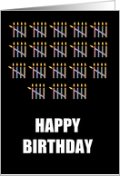 90th Birthday with Counting Candles card