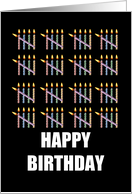 80th Birthday with Counting Candles card