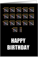 82nd Birthday with Counting Candles card