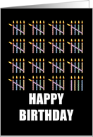 79th Birthday with Counting Candles card