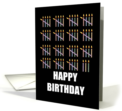 78th Birthday with Counting Candles card (1582416)