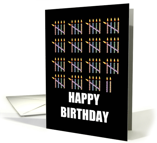 77th Birthday with Counting Candles card (1582430)