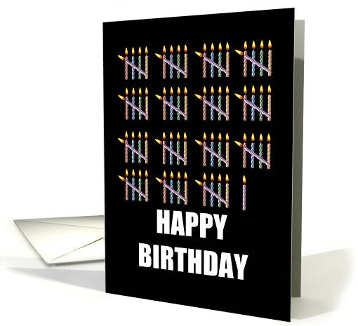 76th Birthday with Counting Candles card (1582432)