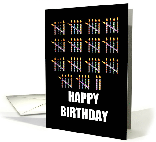 72nd Birthday with Counting Candles card (1582440)