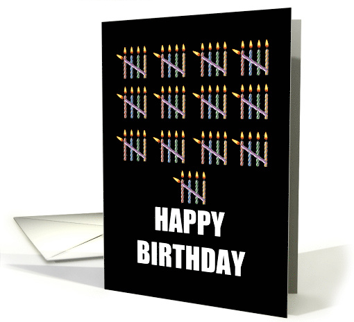 65th Birthday with Counting Candles card (1582522)