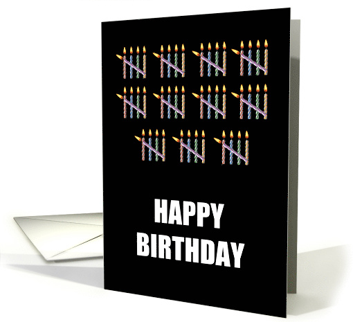 55th Birthday with Counting Candles card (1582662)