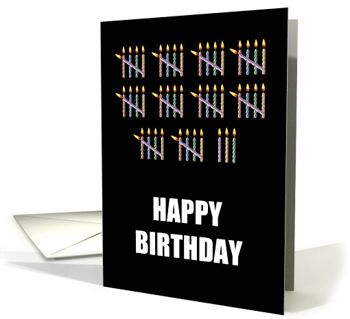 53rd Birthday with Counting Candles card (1582666)