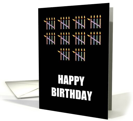 50th Birthday with Counting Candles card (1582672)