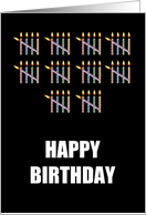 50th Birthday with Counting Candles card